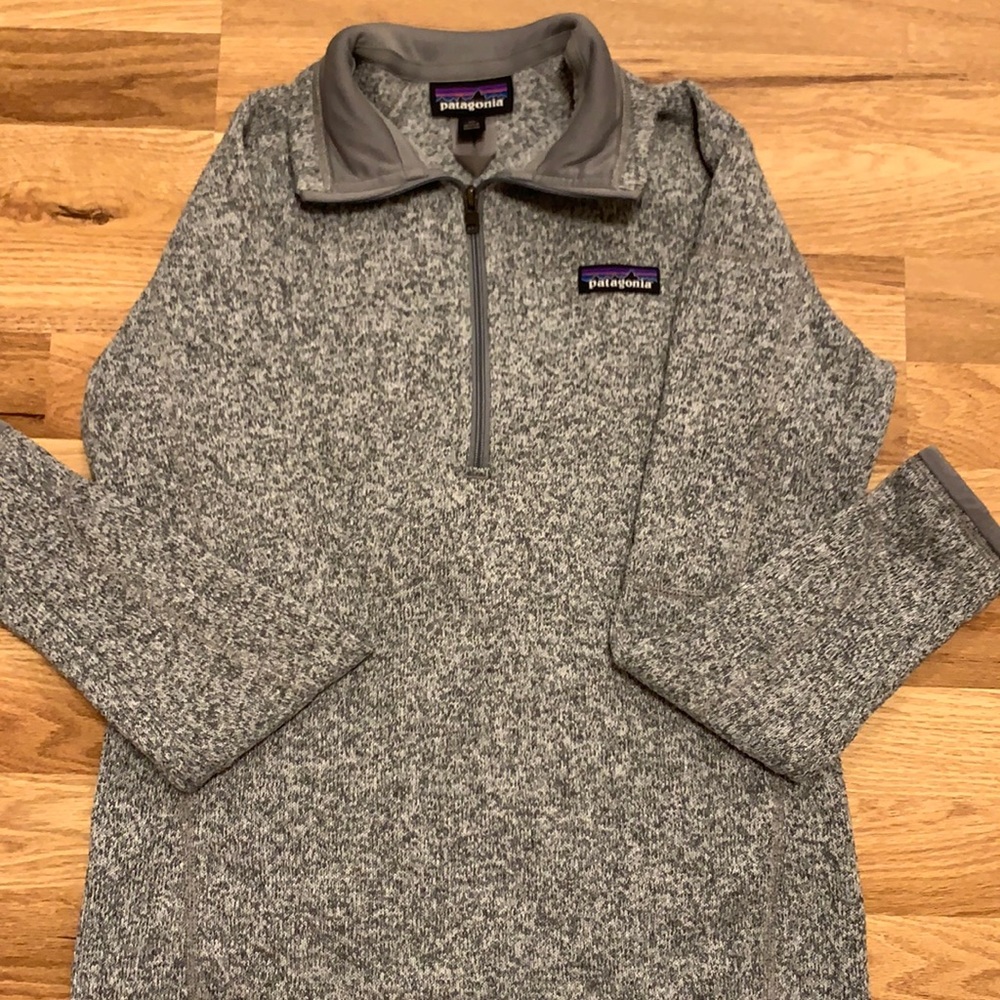 grey patagonia sweater